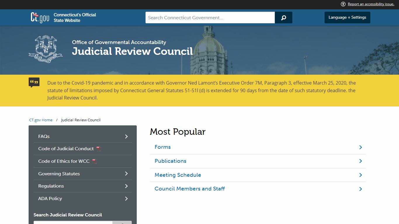Judicial Review Council - ct